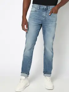 GAP Men Lightly Washed Light Fade Stretchable Boomerang Jeans