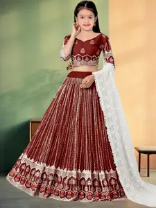 F Plus Fashion Net Semi-Stitched Lehenga Choli