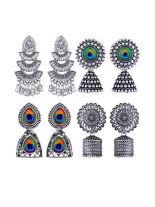 Sangria Alloy Silver-Plated Earrings