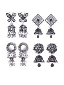 Sangria Alloy Silver-Plated Earrings