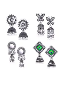 Sangria Alloy Silver-Plated Earrings