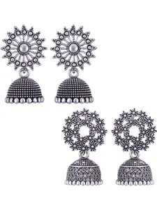 Sangria Alloy Silver-Plated Earrings