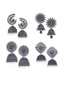 Sangria Silver-Plated Alloy Earrings