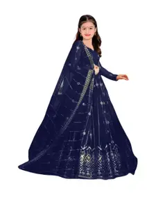 F Plus Fashion Net Semi-Stitched Lehenga Choli