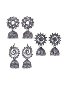 Sangria Alloy Silver-Plated Earrings