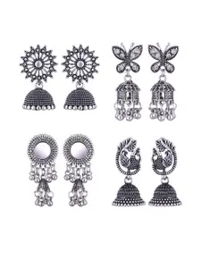 Sangria Alloy Silver-Plated Earrings