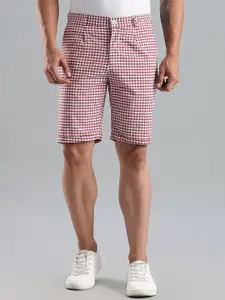 Thomas Scott Men Cotton Regular Fit Checked Technology Shorts