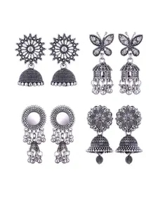 Sangria Floral Jhumkas Earrings