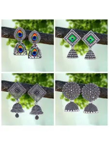 Sangria Silver-Plated Alloy Earrings