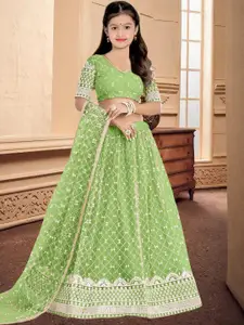 F Plus Fashion Net Semi-Stitched Lehenga Choli