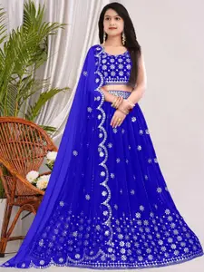 F Plus Fashion Net Semi-Stitched Lehenga Choli