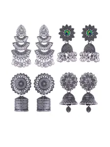 Sangria Alloy Silver-Plated Earrings