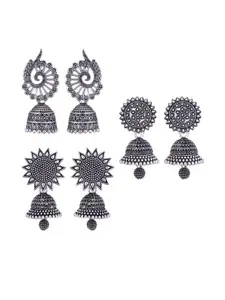 Sangria Silver-Plated Alloy Earrings