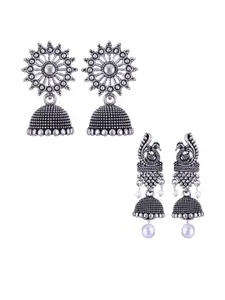 Sangria Alloy Silver-Plated Earrings