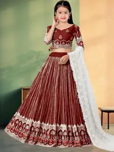 F Plus Fashion Net Semi-Stitched Lehenga Choli