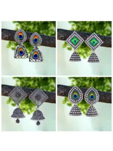 Sangria Silver-Plated Alloy Earrings