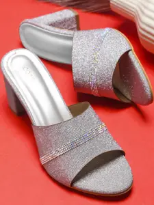 CORSICA Synthetic Leather Gold Heels