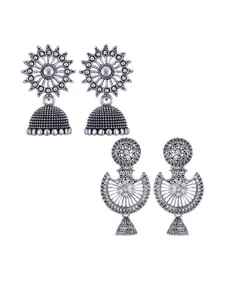 Sangria Alloy Silver-Plated Earrings