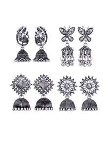 Sangria Alloy Silver-Plated Earrings