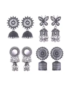 Sangria Alloy Silver-Plated Earrings