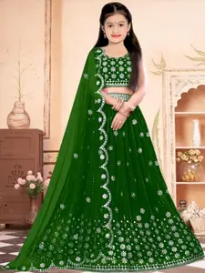 F Plus Fashion Net Semi-Stitched Lehenga Choli