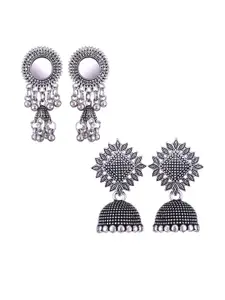 Sangria Alloy Silver-Plated Earrings