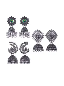 Sangria Silver-Plated Alloy Earrings