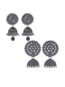 Sangria Alloy Silver-Plated Earrings