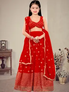 F Plus Fashion Net Semi-Stitched Lehenga Choli
