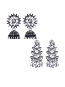 Sangria Alloy Silver-Plated Earrings