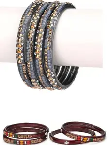 1ST TIME Grey Alloy Bangle