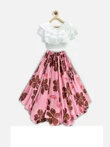 F Plus Fashion Net Semi-Stitched Lehenga Choli