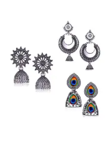 Sangria Alloy Silver-Plated Earrings