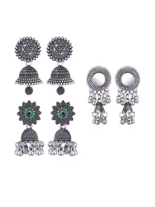 Sangria Silver-Plated Alloy Earrings