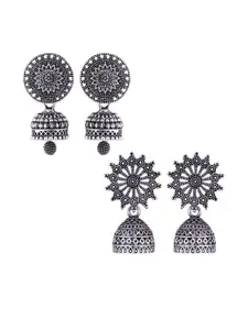 Sangria Alloy Silver-Plated Earrings