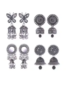 Sangria Alloy Silver-Plated Earrings