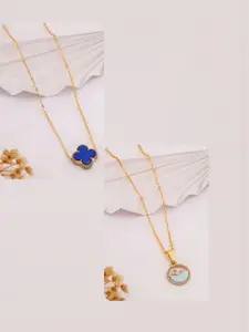 DressBerry Blue Stainless Steel Necklace