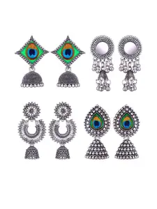 Sangria Alloy Silver-Plated Earrings