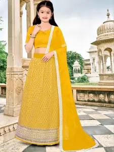 F Plus Fashion Net Semi-Stitched Lehenga Choli