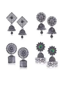 Sangria Silver-Plated Alloy Earrings