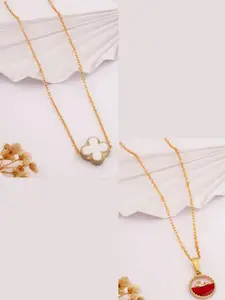 DressBerry White Stainless Steel Necklace