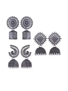 Sangria Silver-Plated Alloy Earrings