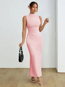 Kotty Women High Neck Bodycon Maxi Dress