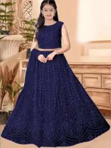 F Plus Fashion Net Semi-Stitched Lehenga Choli