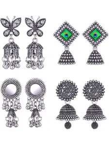 Sangria Alloy Silver-Plated Earrings