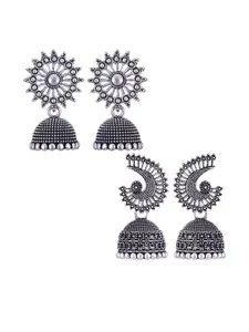 Sangria Alloy Silver-Plated Earrings