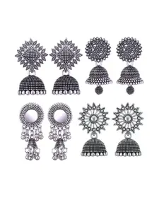 Sangria Alloy Silver-Plated Earrings