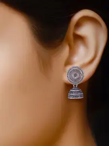 Sangria Silver-Plated Alloy Earrings