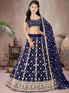 F Plus Fashion Net Semi-Stitched Lehenga Choli