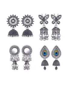 Sangria Alloy Silver-Plated Earrings